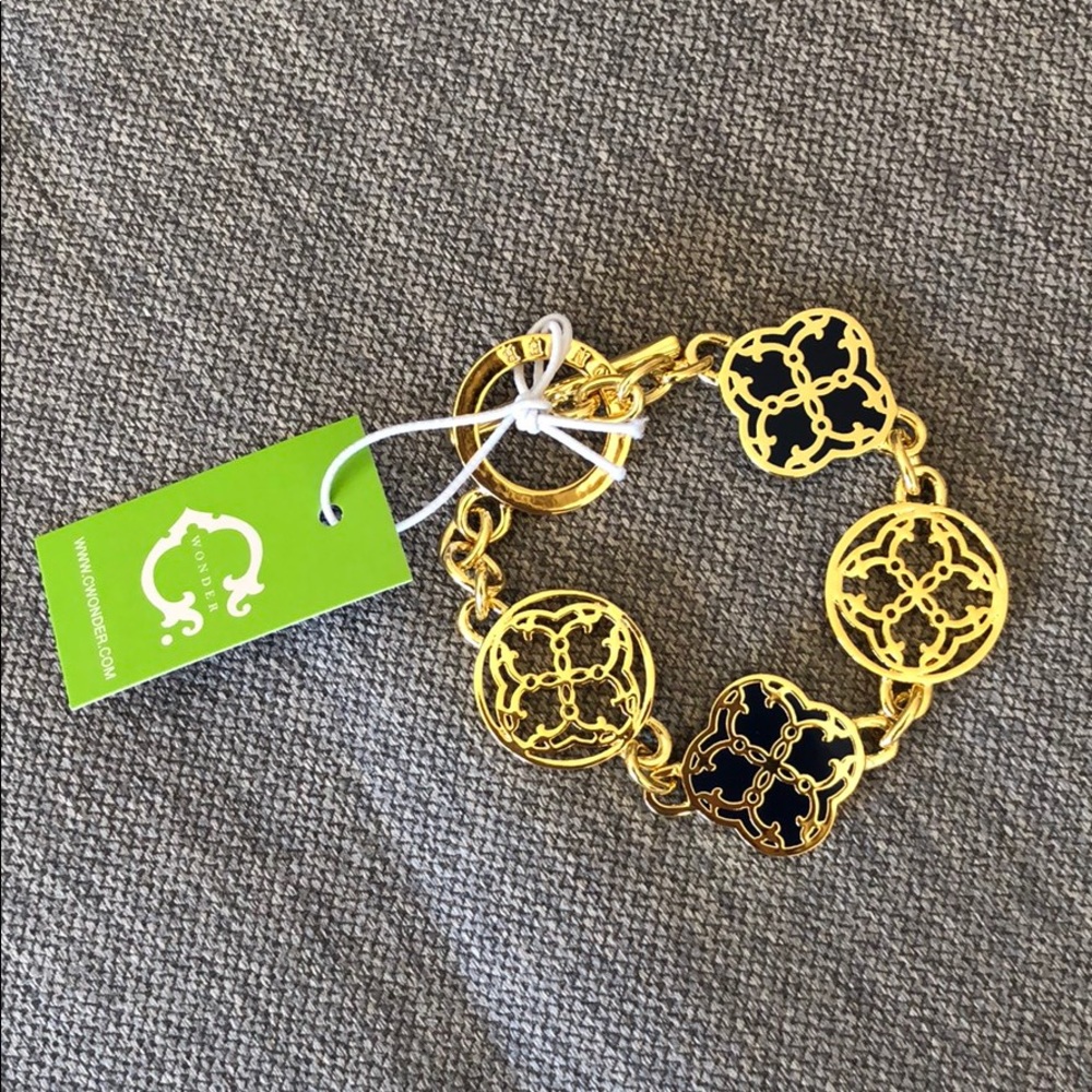 Gold and Navy C Wonder Bracelet